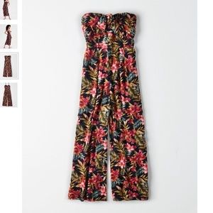 Tropical Print Jumpsuit